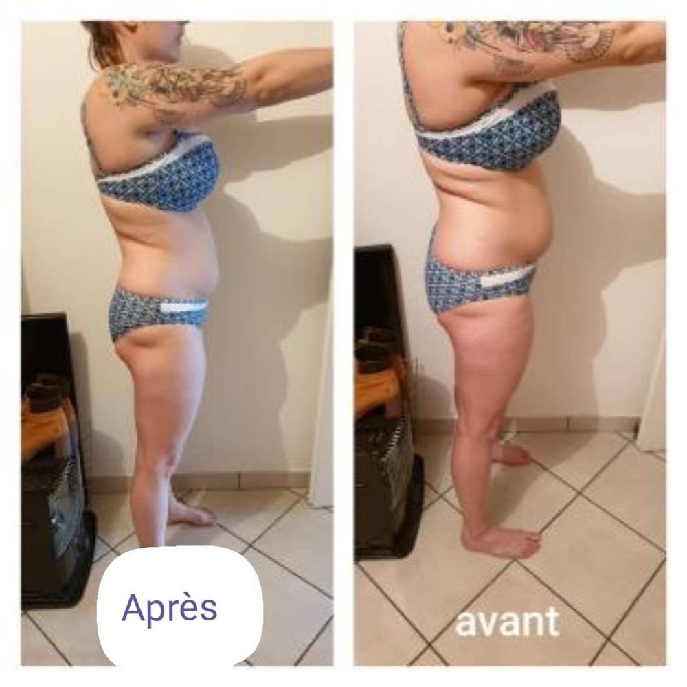 avant après programme de sport Lise français